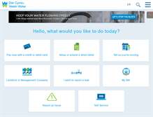 Tablet Screenshot of dwrcymru.com