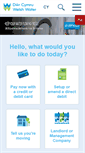 Mobile Screenshot of dwrcymru.co.uk