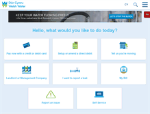Tablet Screenshot of dwrcymru.co.uk